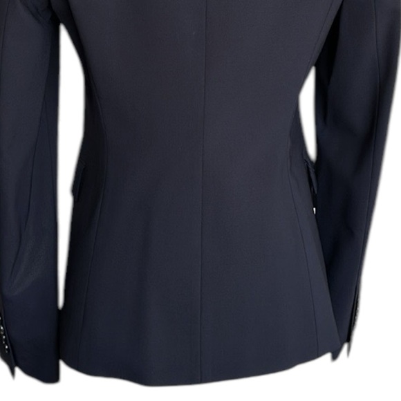 HUGO BOSS Juicy Wool Blazer Navy Blue One Button Tailored Career Wear Size 6 - Picture 9 of 16